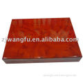 Custom red high gloss finish wooden bullet box